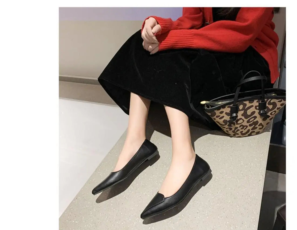 Women Fashion Pointed Toe Slip on Shoes