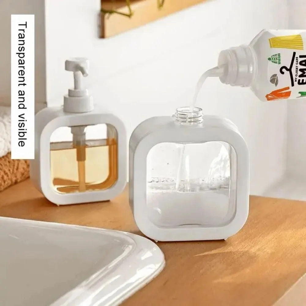 300/500ML 1PCS Large Capacity Transparent Soap Dispenser Bottle