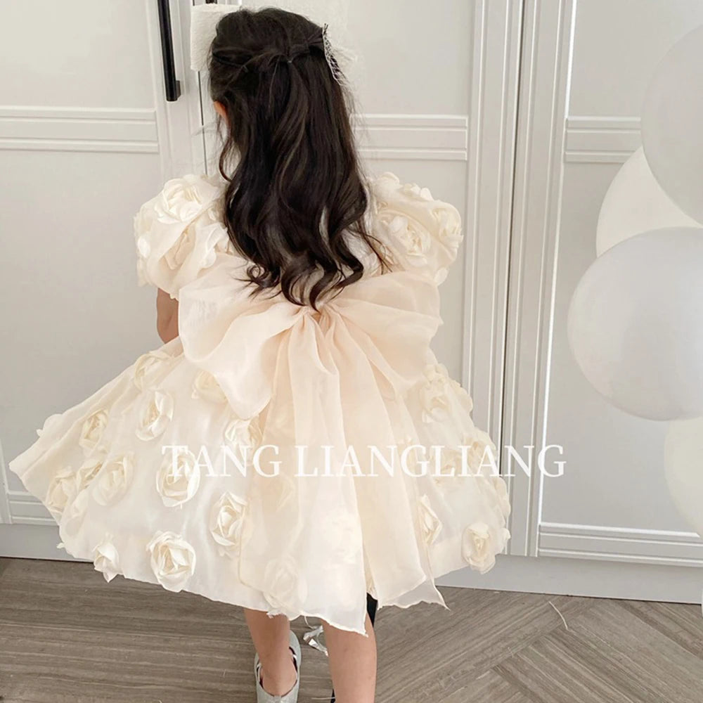 Princess dress for Wedding First Birthday Pageant Party Ball Gown Children Wear 1-12 Years