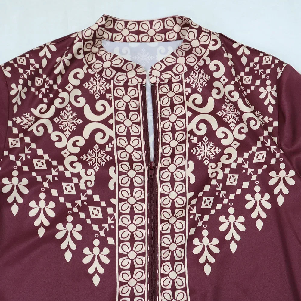 Muslim Women Zipper Long Dress Robe Dubai Abaya Outfits