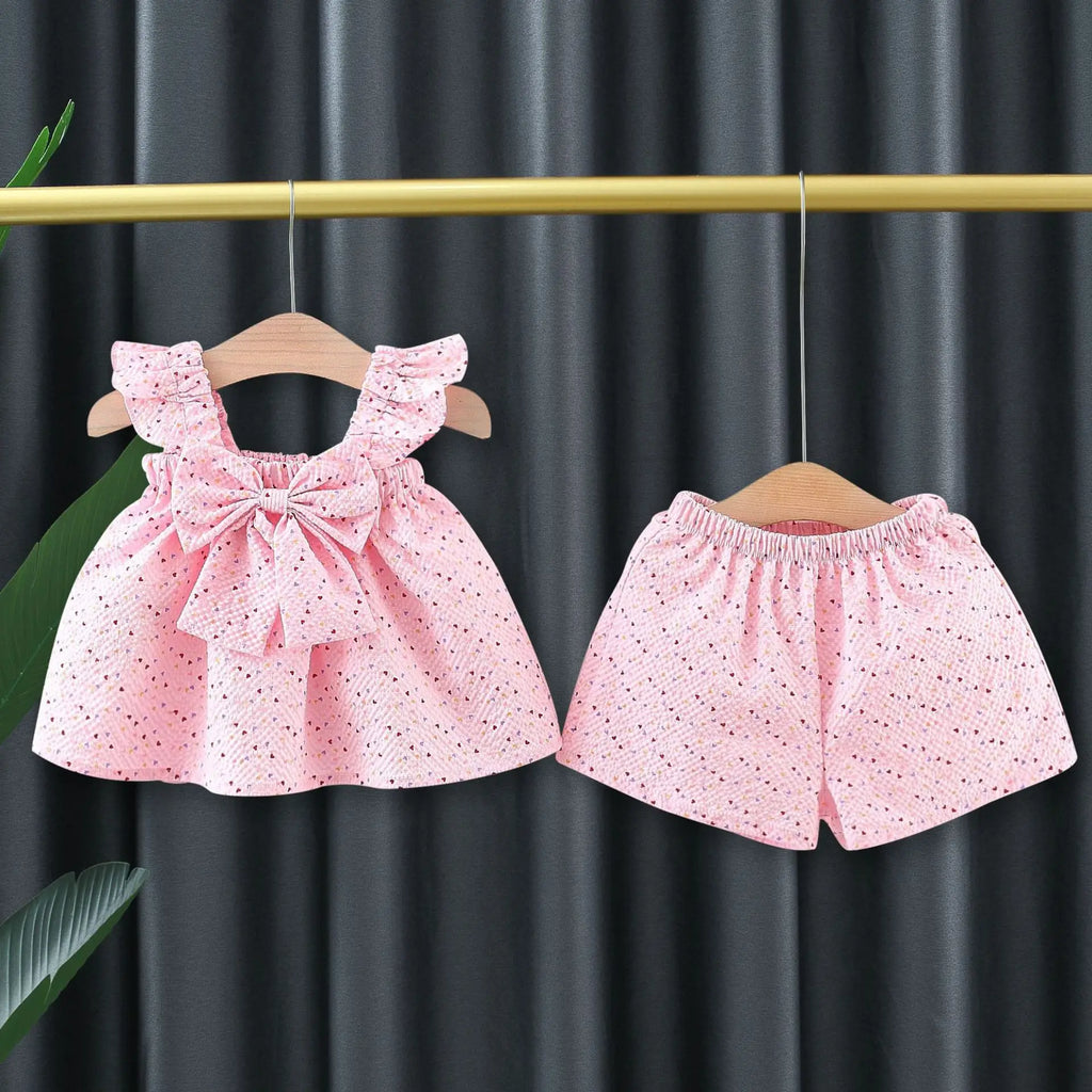 (0-3 Years Old) Girl Infant Set Summer Colorful