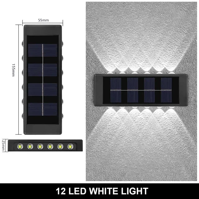Solar Wall Lamp Outdoor Waterproof Solar Powered Light