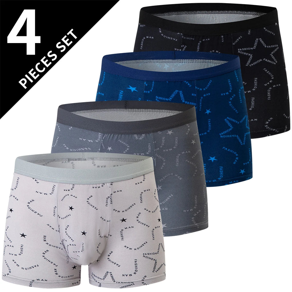 4/5Pcs MEN'S Waist plus Size Underwear