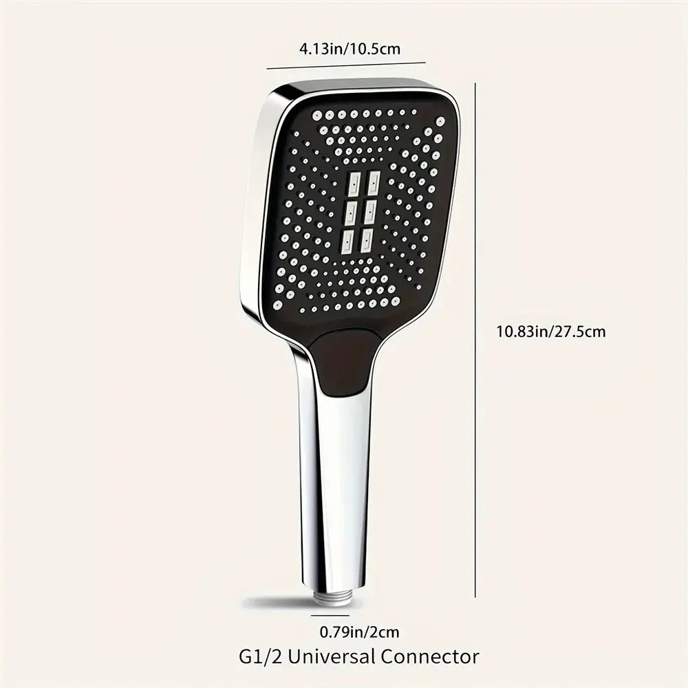 Adjustable Shower Head 3 Mode Rainfall Shower