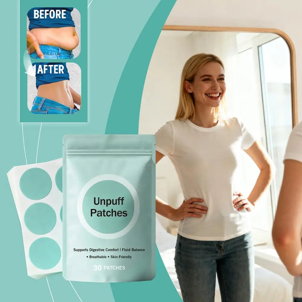 30 PATCHES Unpuff Patches Supports Digestive Comfort
