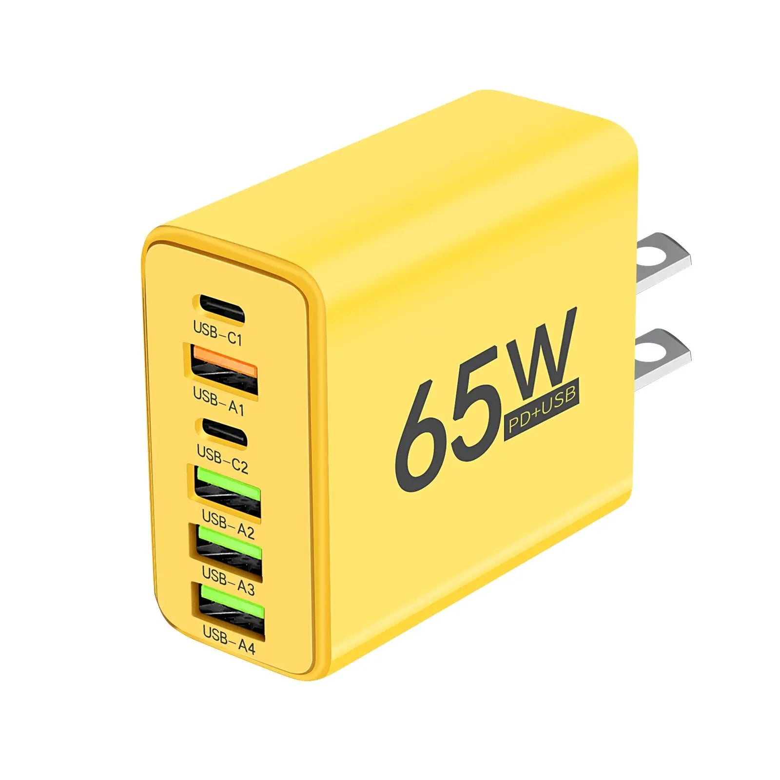 65W USB 6 Ports Type C Quick Charger