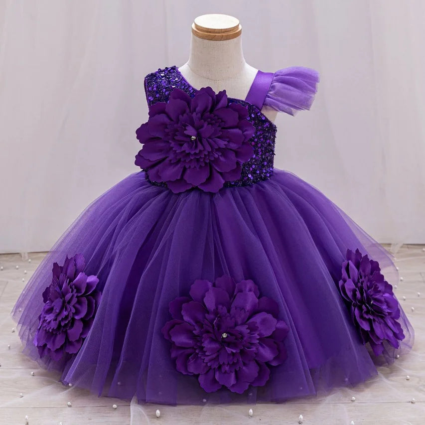 One Shoulder Dress for Girl