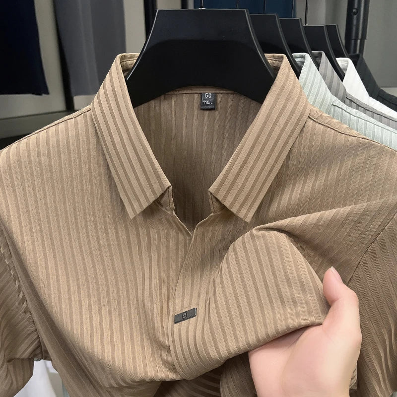 High quality personality men's solid color T-shirt