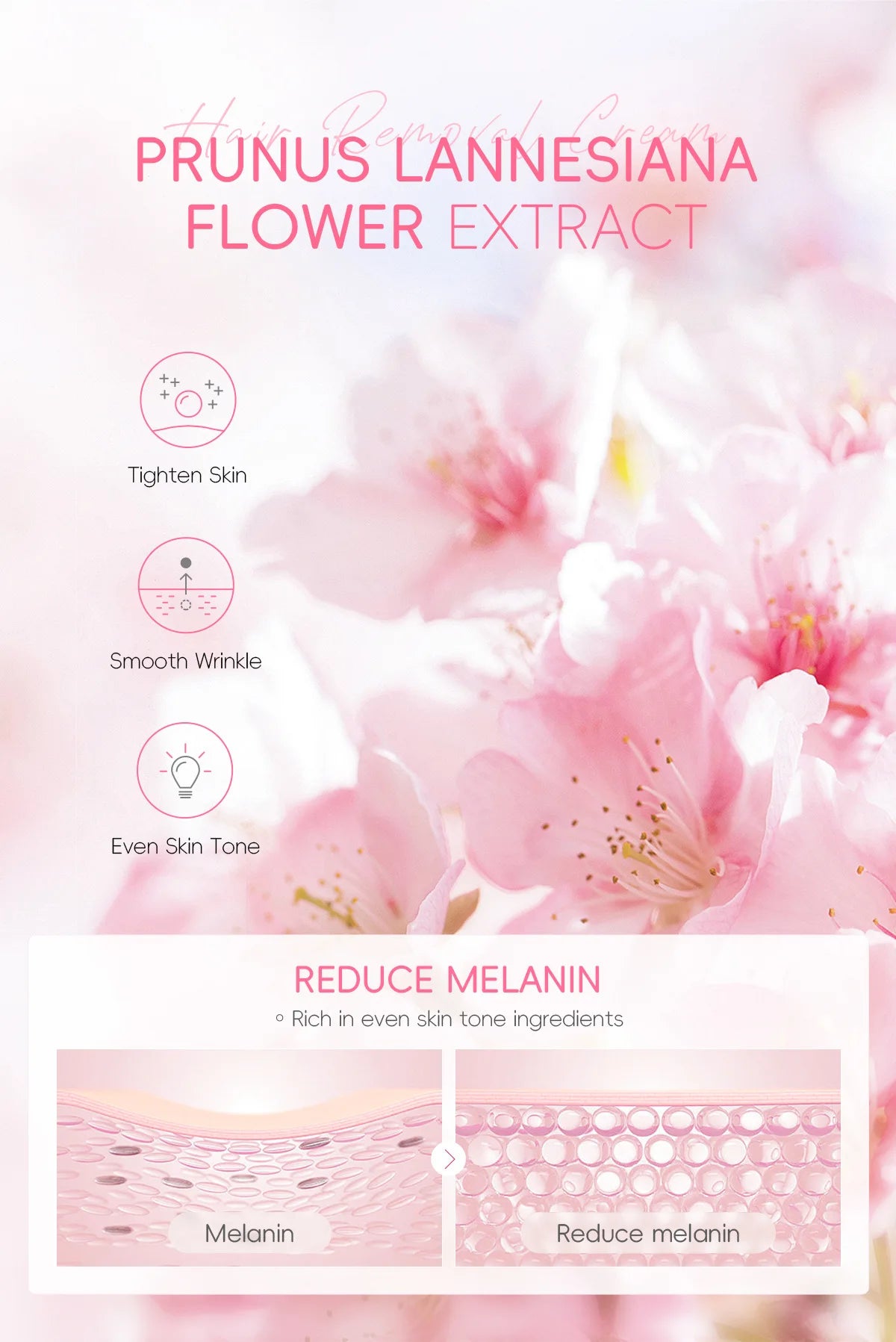 Sakura Hair Removal of Arm Armpit Legs,for Men Woman