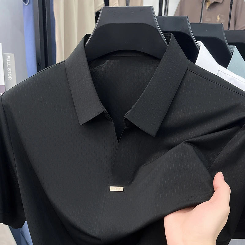 Luxury ice silk breathable summer new T-shirt