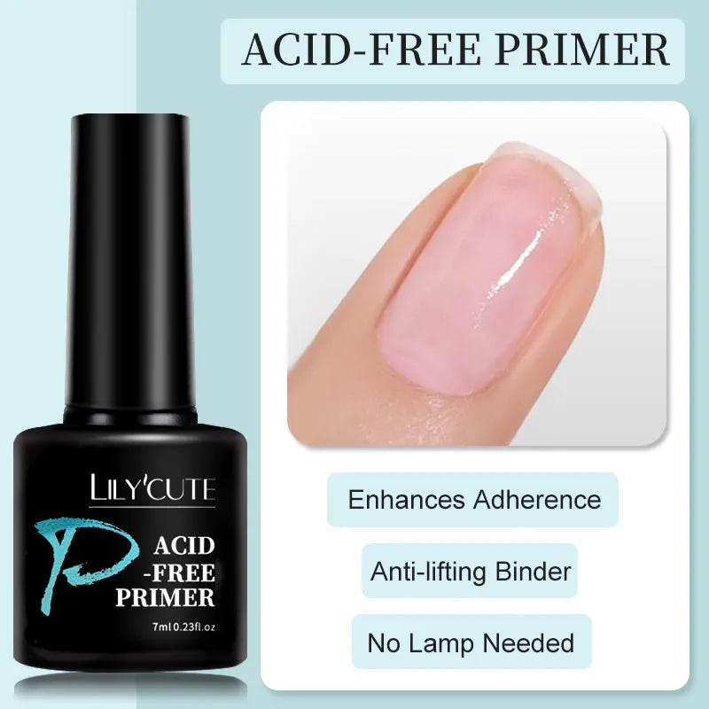 LILYCUTE Nude Crystal Rubber Base Gel Nail Polish