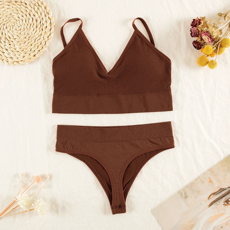 Women Underwear Set, Lingerie Panties Bra