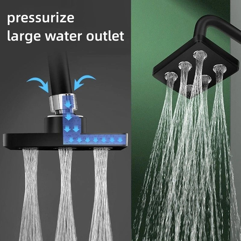 360° Mini-Surround Pressurized Shower