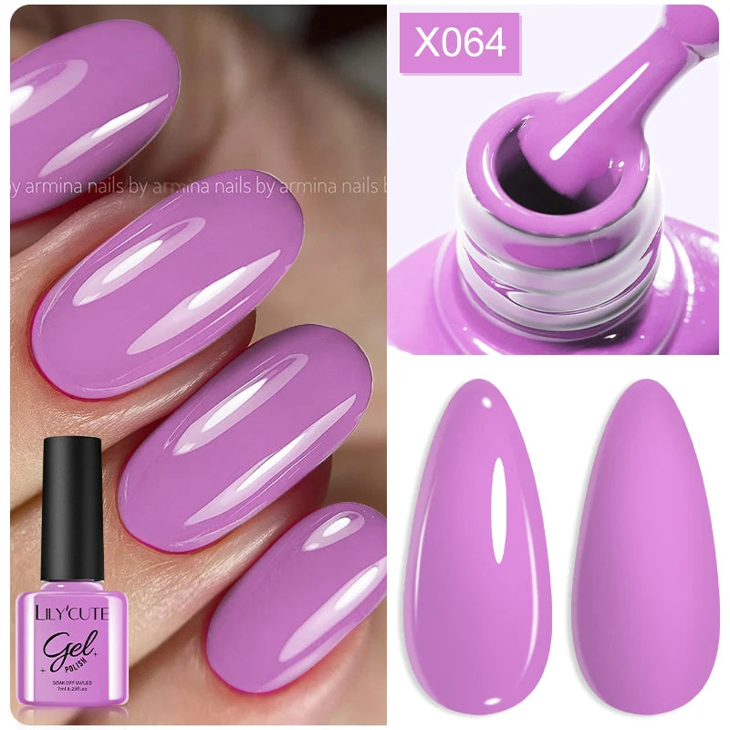 Brown Red Purple Nail Gel Polish Coffee Color Series