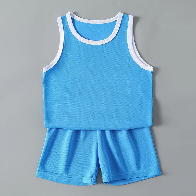2/4Pcs Summer Children's Quick-drying Sports Suit