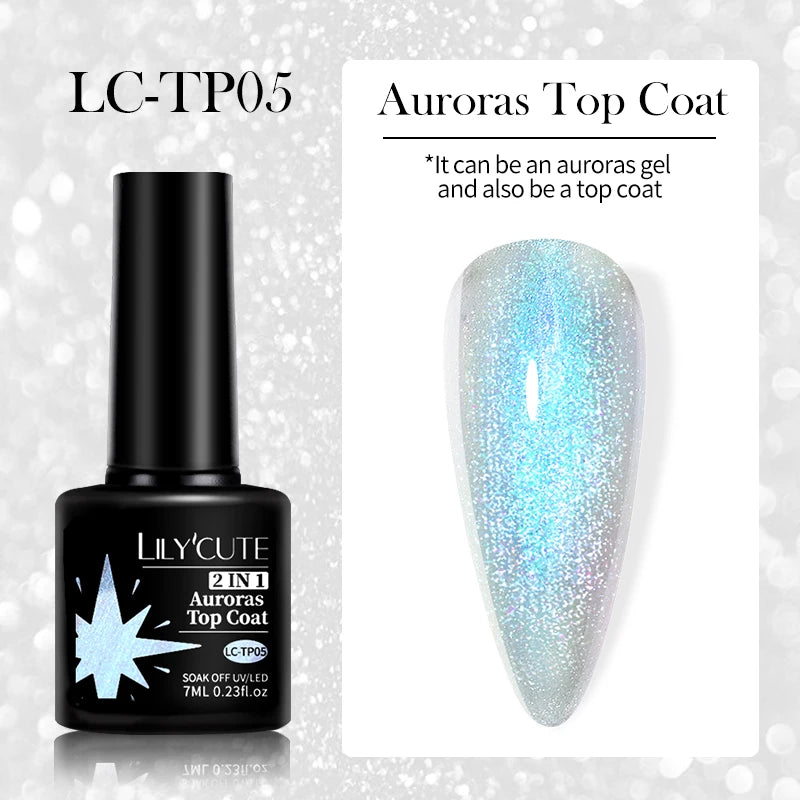 LILYCUTE Nude Crystal Rubber Base Gel Nail Polish