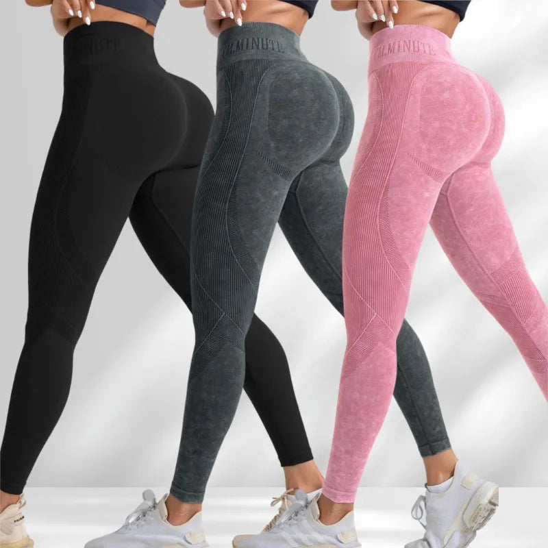 Women Seamless Gym High Waist Yoga Leggings