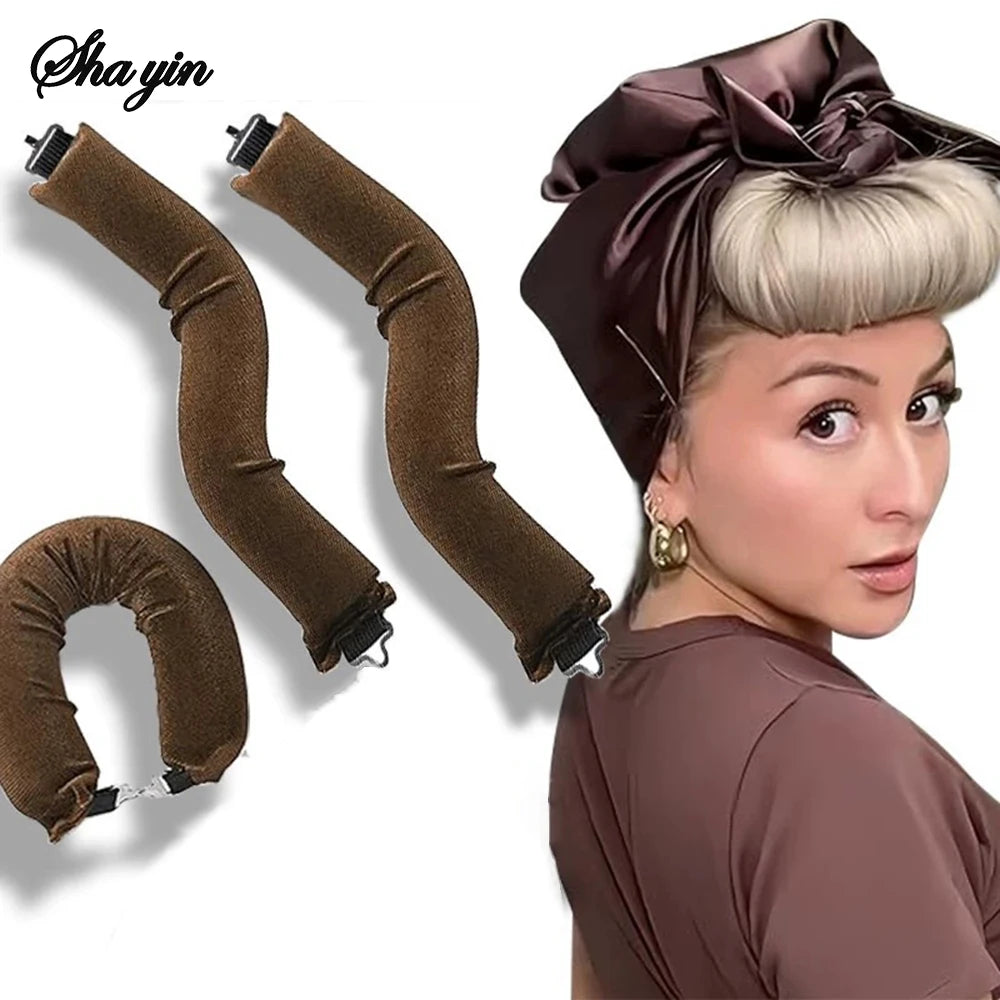 Heatless Hair Curlers Curling Soft Flexi Rod Hair Styling Tool