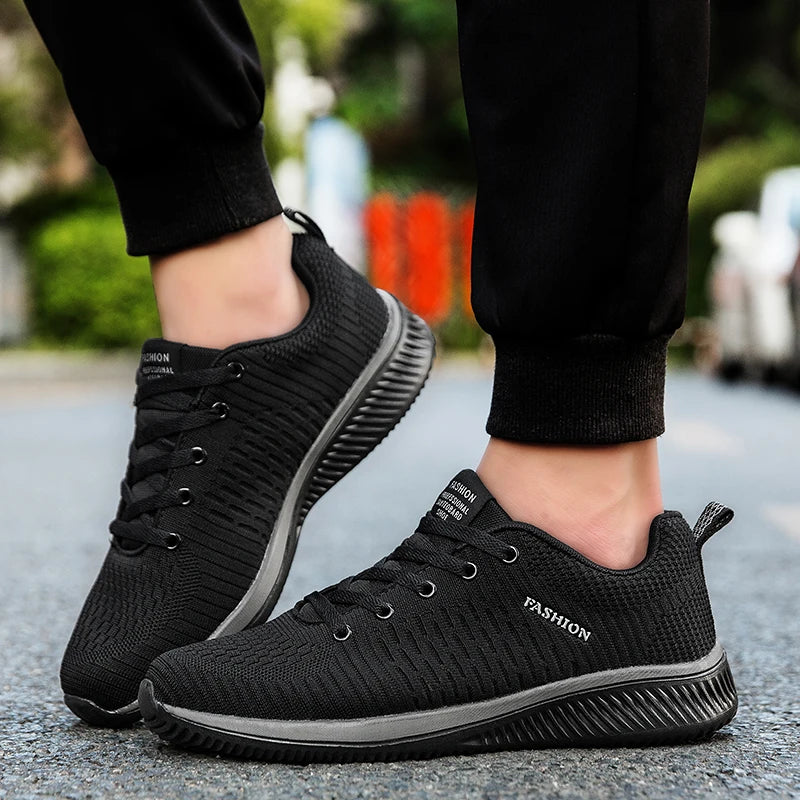 Sneakers Men Running Walking Knit Shoes