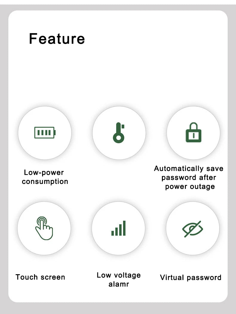 Keyless Touch Keypad Digital Password Code