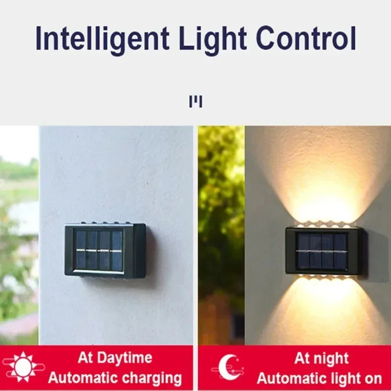 Solar Wall Lamp Outdoor Waterproof Solar Powered Light