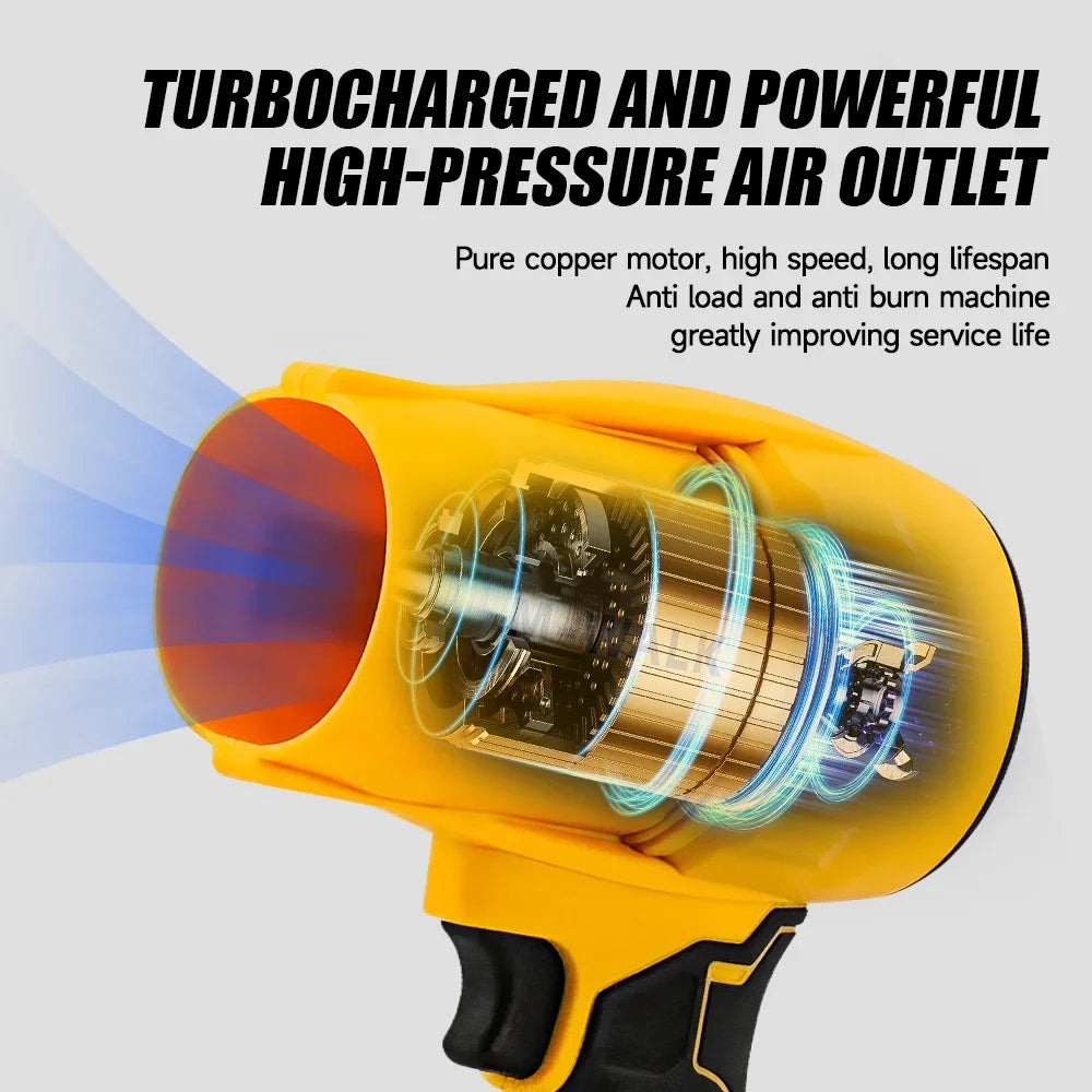 18V Electric Turbo Blowers Car Dryer Handheld Dust Blowing Use Car and Home Daily Household