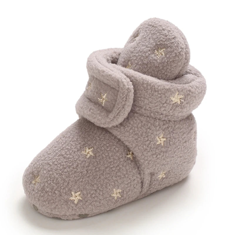 Newborn Baby Girls Boys Soft Booties Solid and comfortable