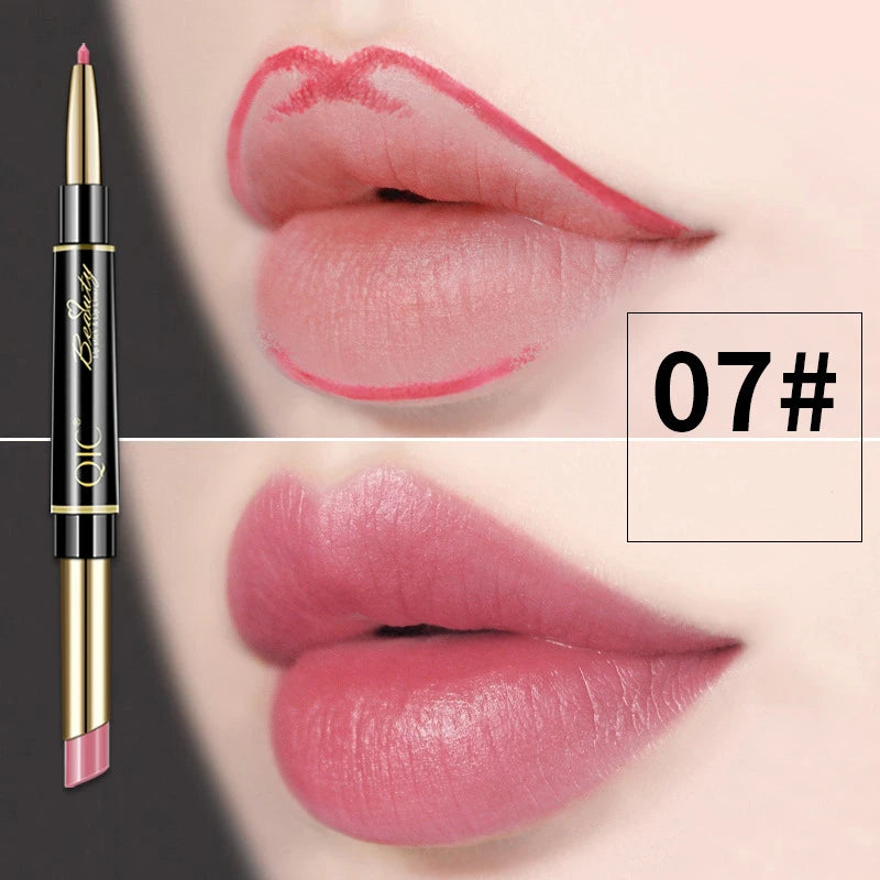 2 IN 1 Lip Liner Waterproof and Long Lasting