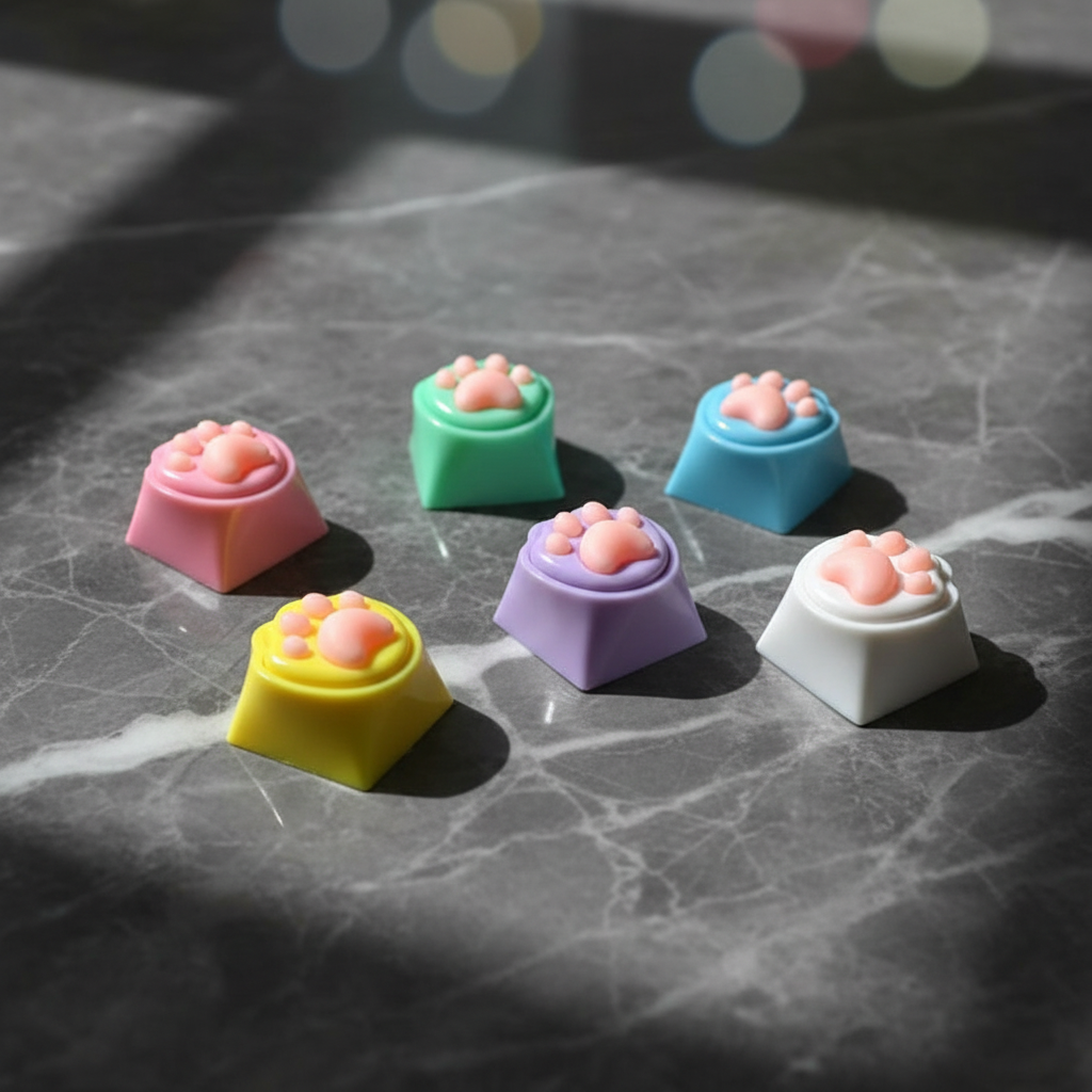 New Keys Button Keychain Stress Relief Toy