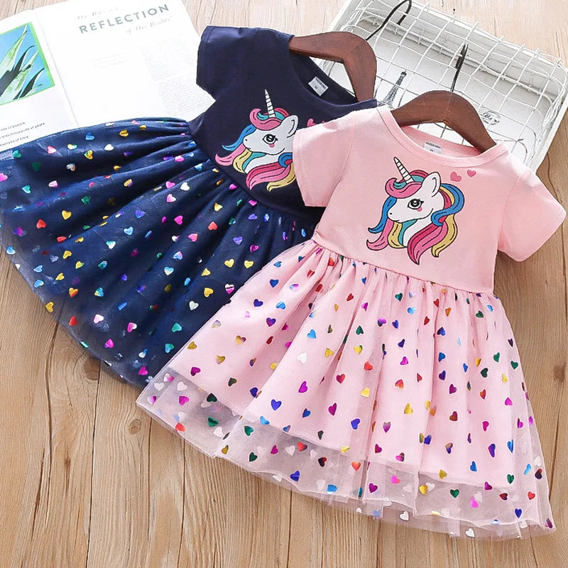 Girls New Style Dress Little Princess Vest Dress Fluffy Gauze Suspender Skirt
