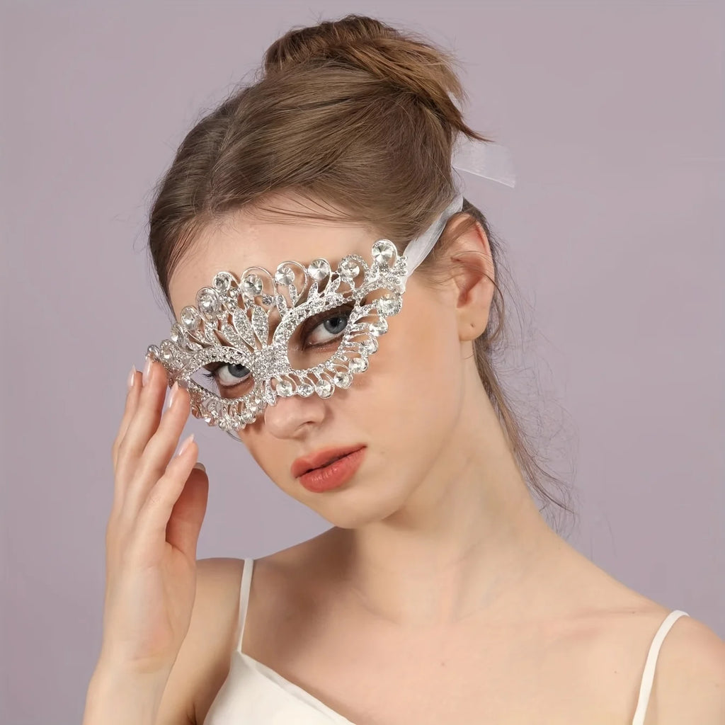 Fashion Crystal Rhinestone Bridal Mask For Women
