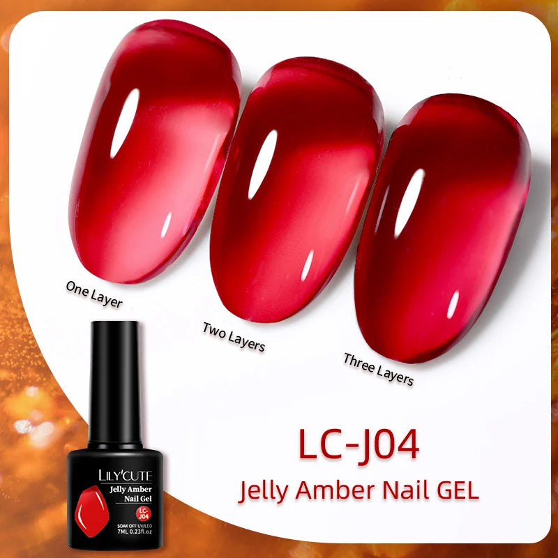 Brown Red Purple Nail Gel Polish Coffee Color Series