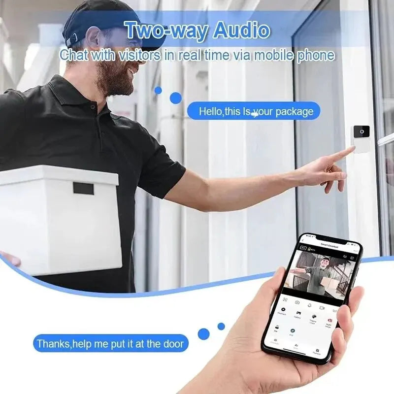 Wireless WiFi Video Doorbell for Home Security