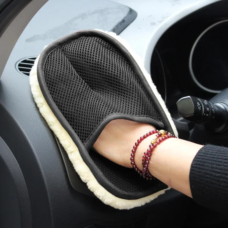 1pcs Car Washing Imitation Wool Gloves