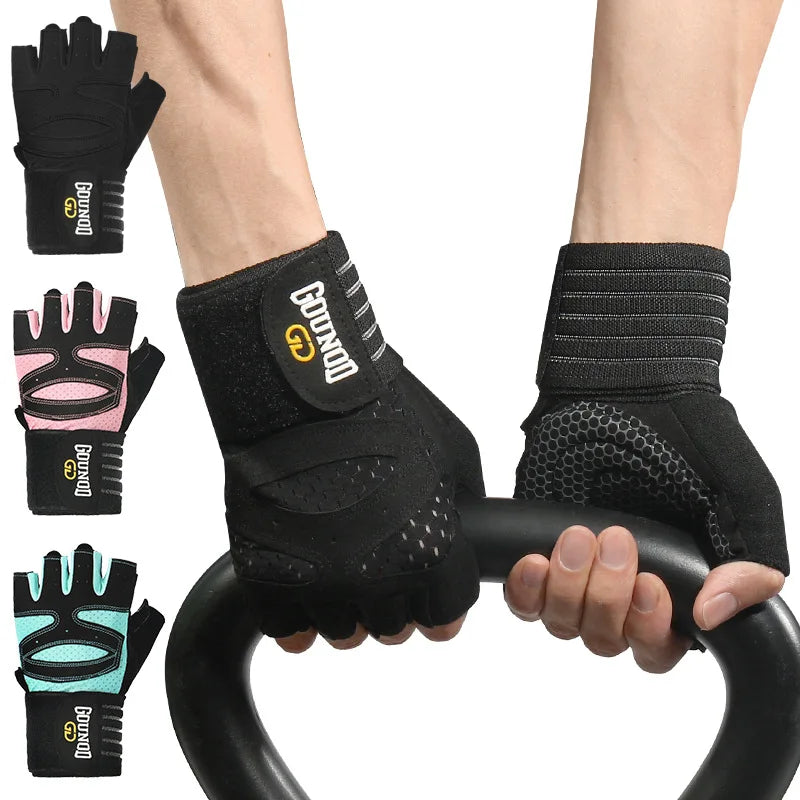 Weightlifting Gloves Wristband Support