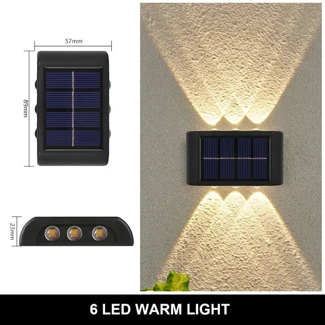 Solar Wall Lamp Outdoor Waterproof Solar Powered Light