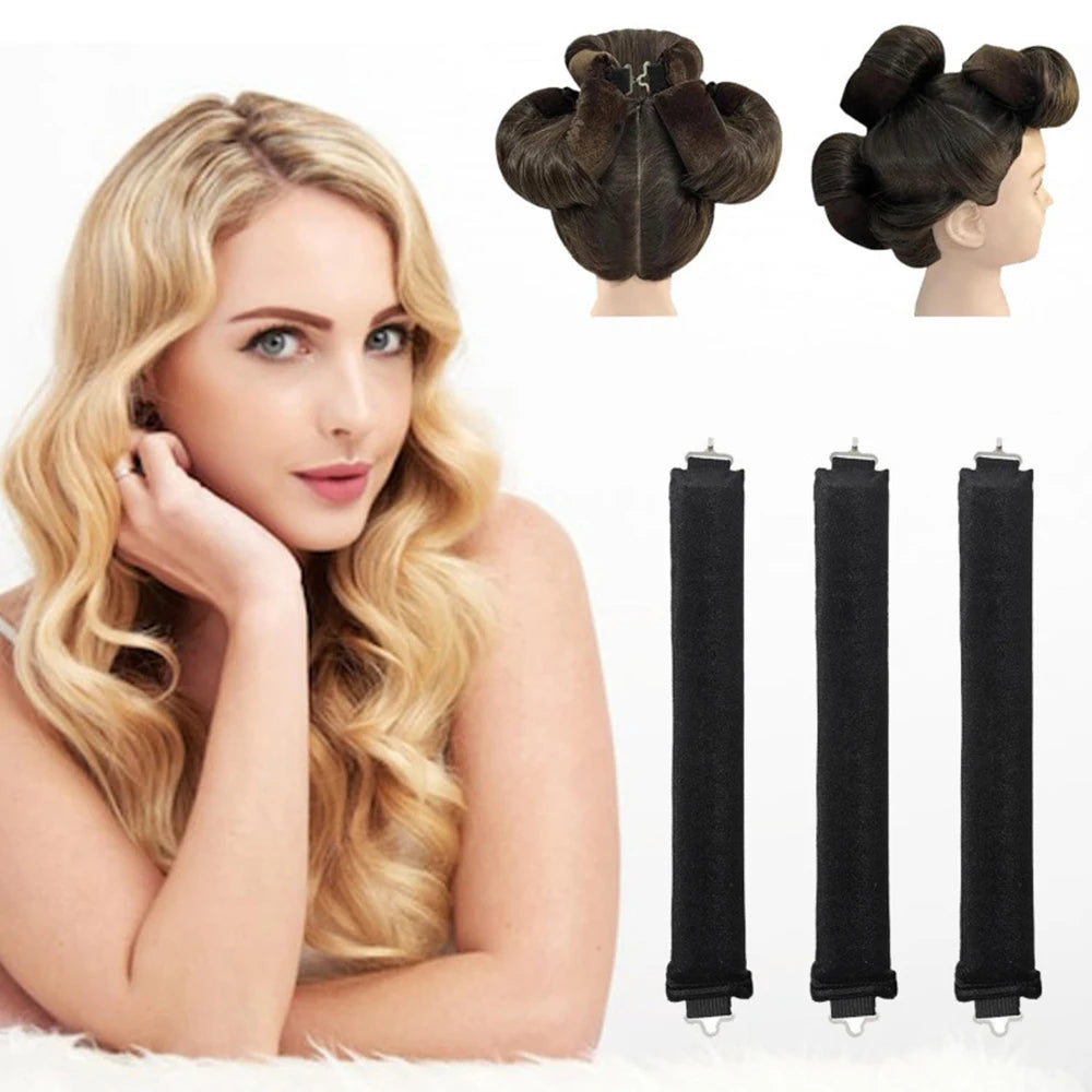 Heatless Hair Curlers Curling Soft Flexi Rod Hair Styling Tool
