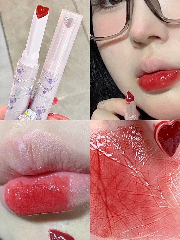 Gege bear flower lipstick with love