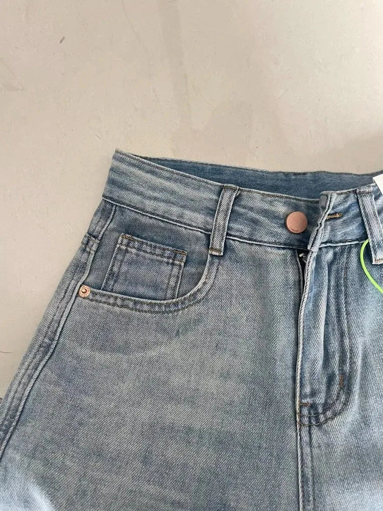 Wide Leg Baggy Jeans for Lady