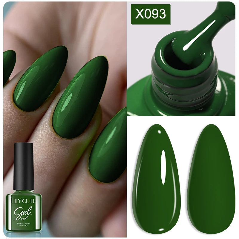 LILYCUTE 7ml Macaron Cream Gel Nail Polish