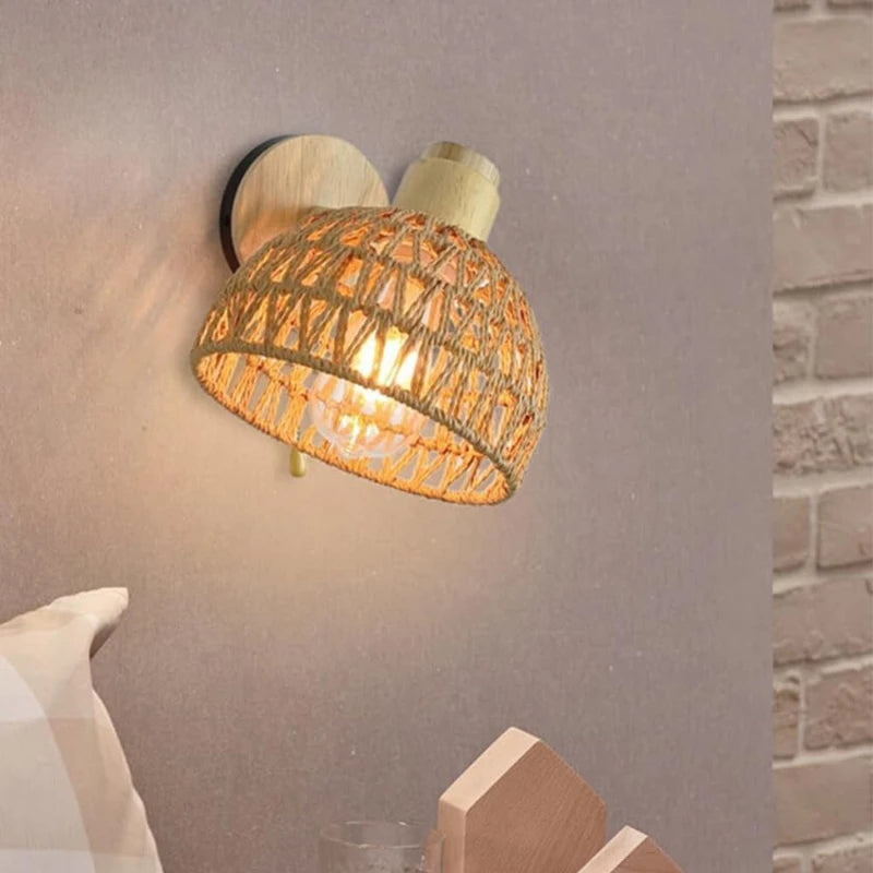 Wall Light in wood cover