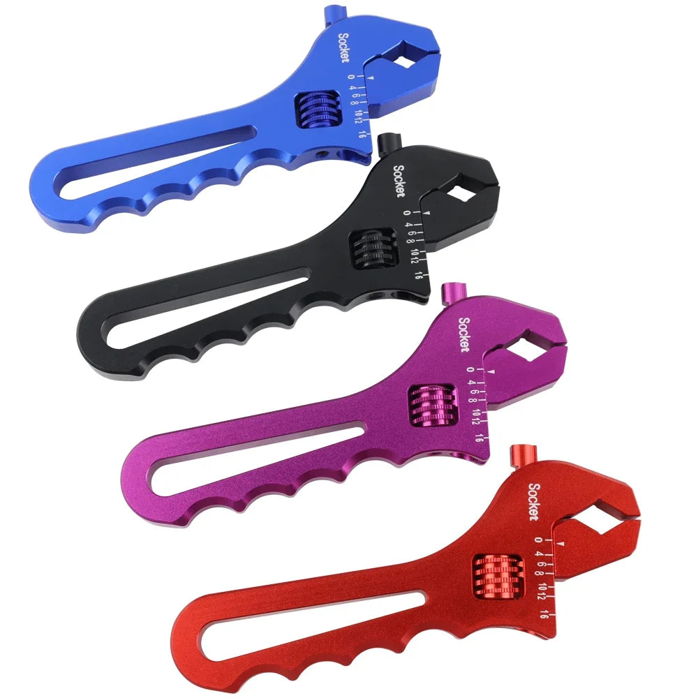 Adjustable AN3-AN16 Aluminum WRENCH
