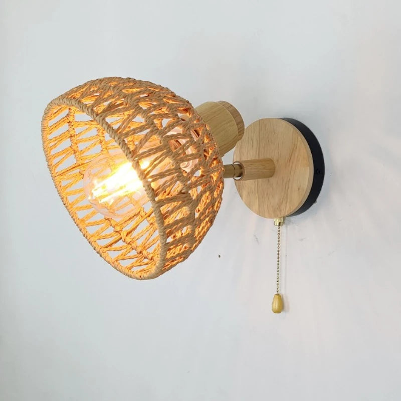 Wall Light in wood cover