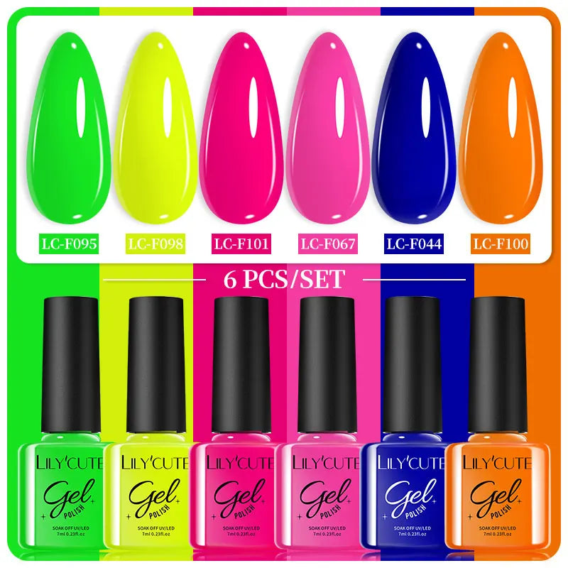 7ml 6Pcs Gel Nail Polish