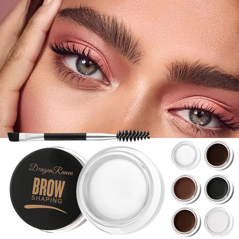 White Bushy Eyebrow Gel - European & American Style