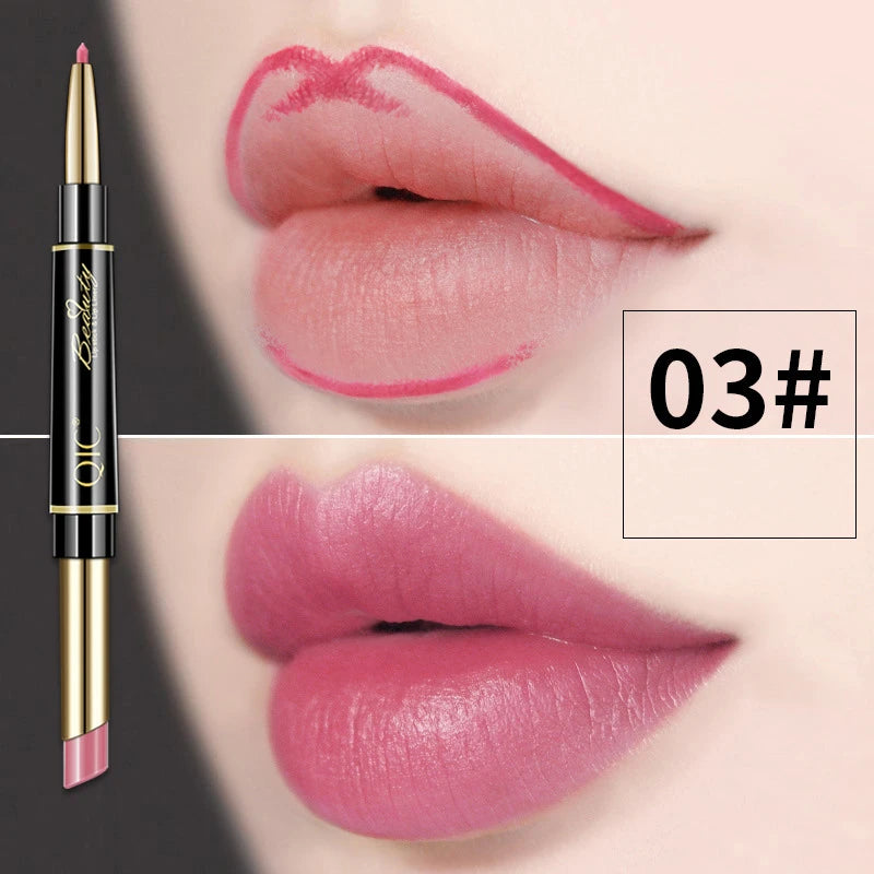 2 IN 1 Lip Liner Waterproof and Long Lasting