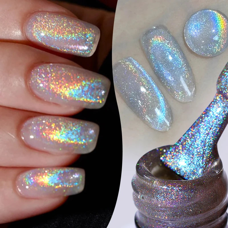 BORN PRETTY 10ml Rainbow Auroras Cat Magnetic Gel Nail Polish