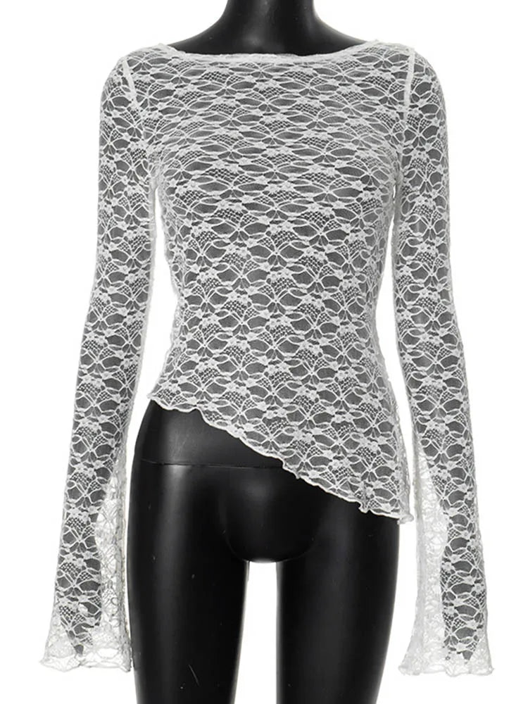 Women's Low-Cut Long Sleeve T-shirt