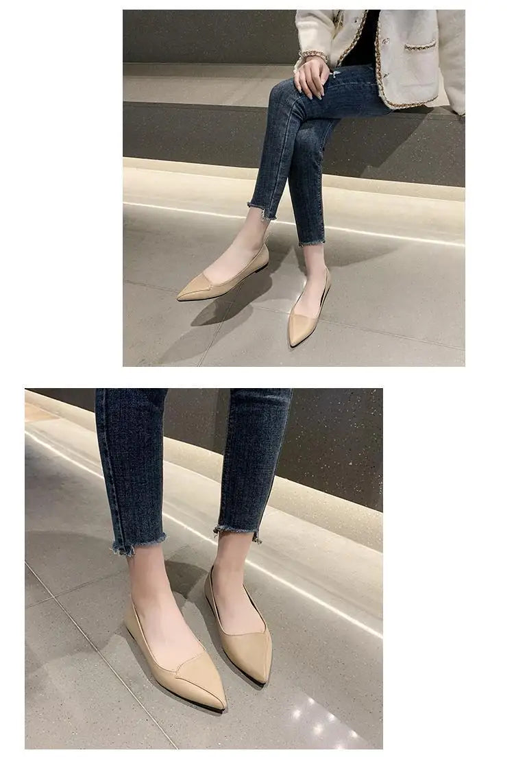 Women Fashion Pointed Toe Slip on Shoes