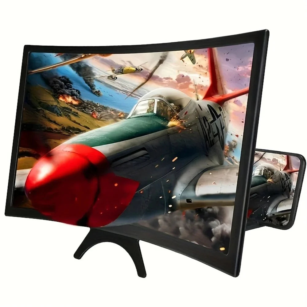 3D Mobile Phone Screen,12 Inch Enlarged Screen Foldable Holder